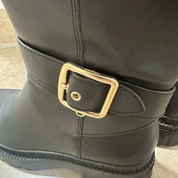 COACH James Leather Boot Black - Picture 6 of 16